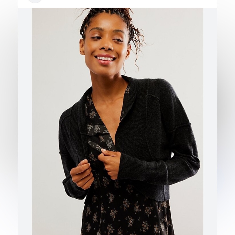 NWT Free People Cashmere Disco Shrug Bolero Sweater